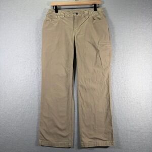 Duluth Trading Co. Women's Khaki Canvas Carpenter‎ Work Pants Size 30x27.5